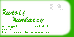 rudolf munkacsy business card